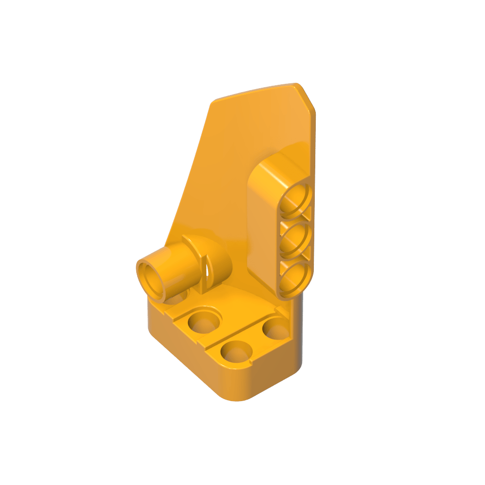 Carenado de panel técnico n.° 4 pequeño, liso, largo, lado B-MyGobricksEs