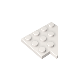 Cuña, Placa 4 x 4 Ala Derecha-MyGobricksEs
