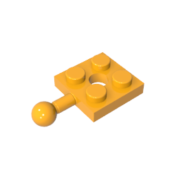 Placa Especial 2x2 con Bola de Remolque y Agujero-MyGobricksEs