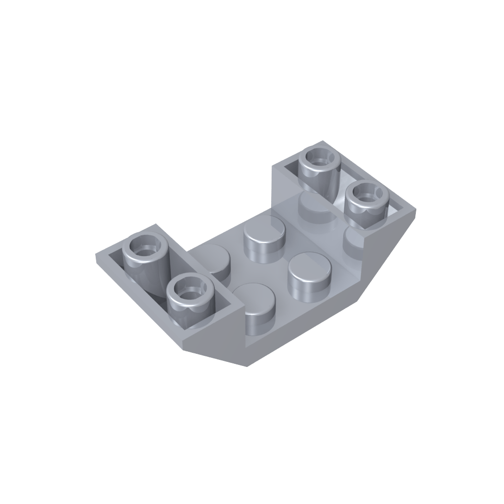 Pendiente Invertida 45° 4 x 2 Doble-MyGobricksEs