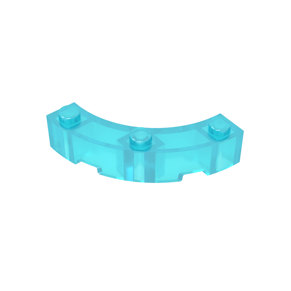 Ladrillo de esquina redonda de 4 x 4 Macaroni de ancho con 3 montantes-MyGobricksEs