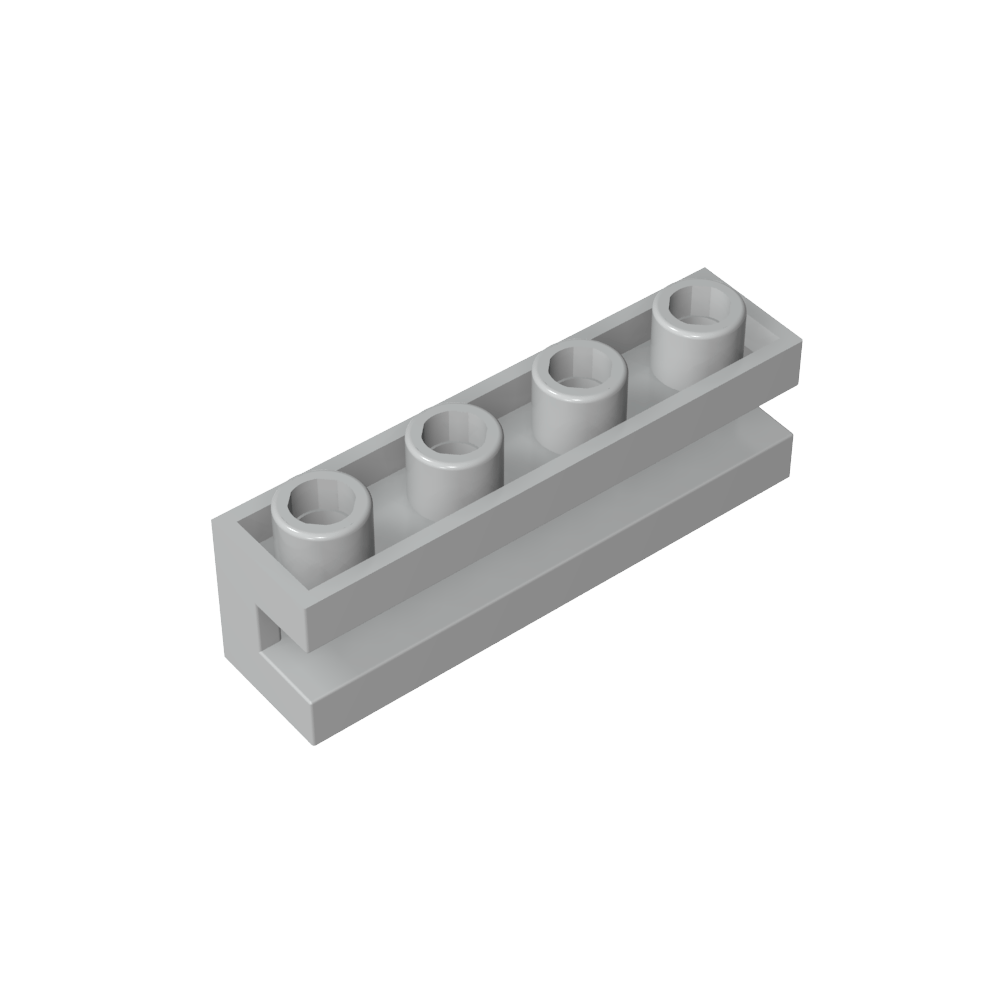 Ladrillo Especial 1 x 4 con Ranura-MyGobricksEs