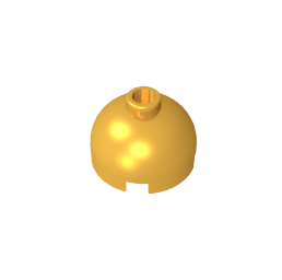 Ladrillo redondo de 2 x 2 con parte superior abovedada - Perno abierto bloqueado sin soporte de eje inferior-MyGobricksEs