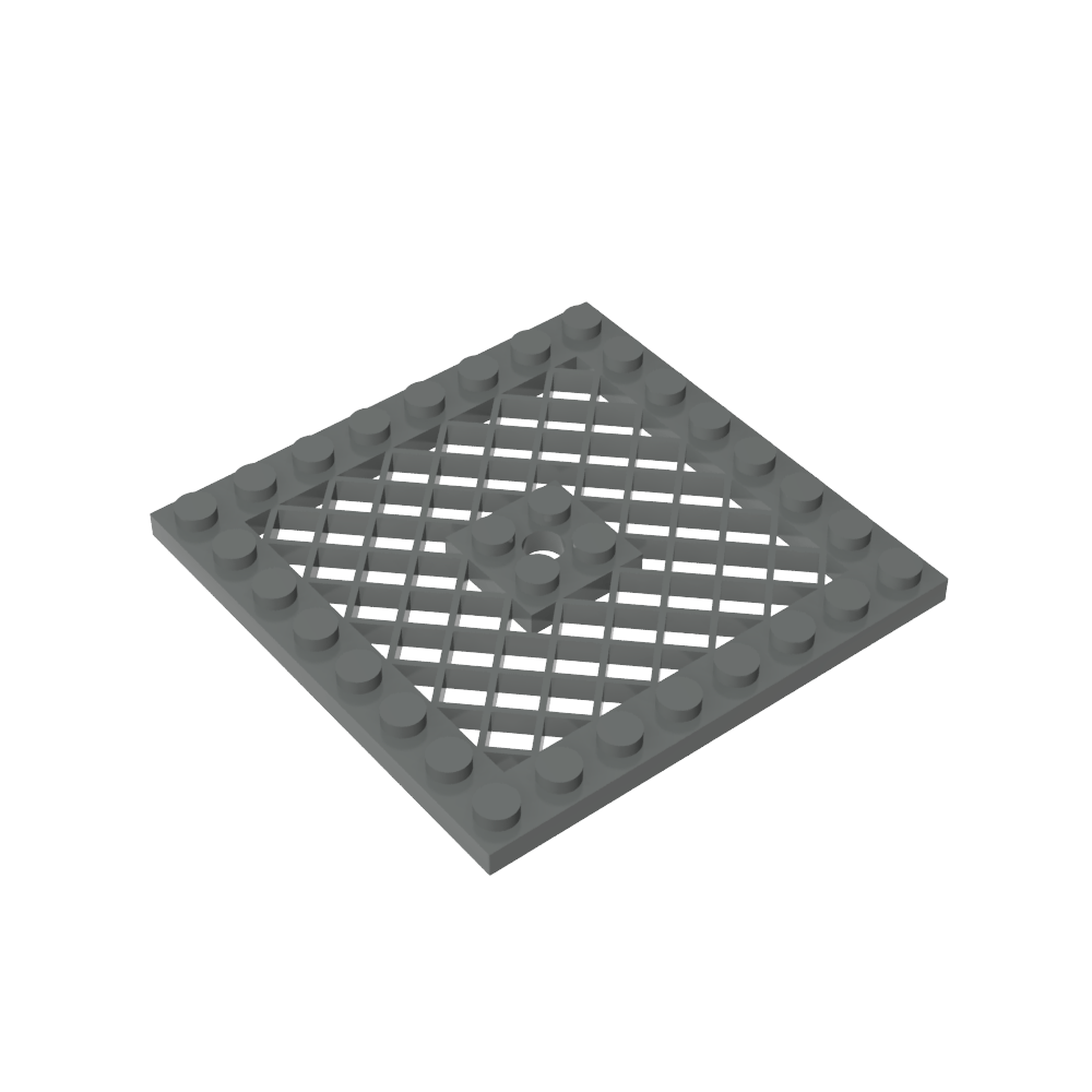 Placa especial 8 x 8 con rejilla [agujero en el centro]-MyGobricksEs