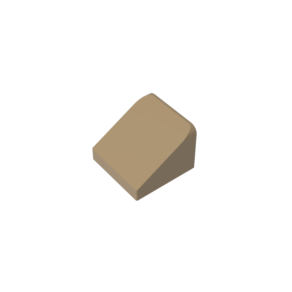 Pendiente 30° 1 x 1 x 2/3 (Pendiente de queso), Pendiente 30 1 x 1 Pendiente-MyGobricksEs