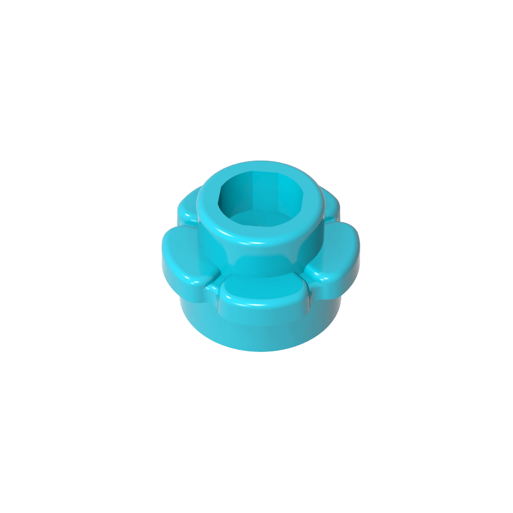 Planta, Flor, Plato Redondo 1 x 1 con 5 Pétalos-MyGobricksEs
