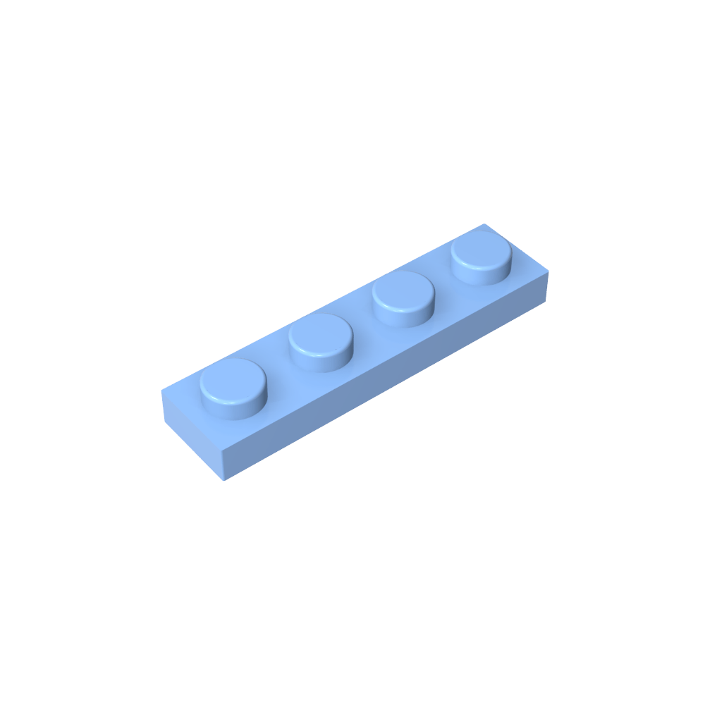 Placa 1 x 4-MyGobricksEs