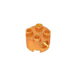 Ladrillo redondo 2 x 2 con agujeros para pasadores-MyGobricksEs