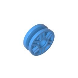 Rueda 18 x 8 con tornillos falsos y radios profundos con anillo interior-MyGobricksEs
