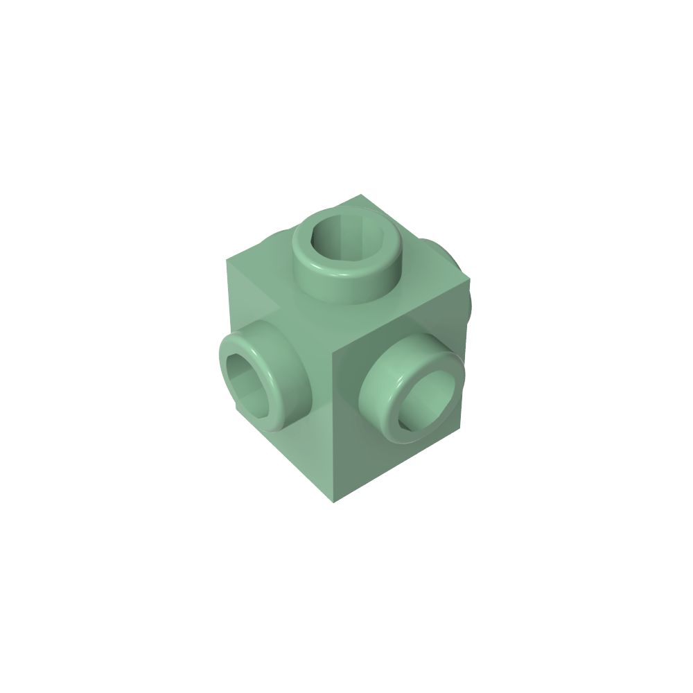 Ladrillo especial 1 x 1 pernos en los 4 lados-MyGobricksEs
