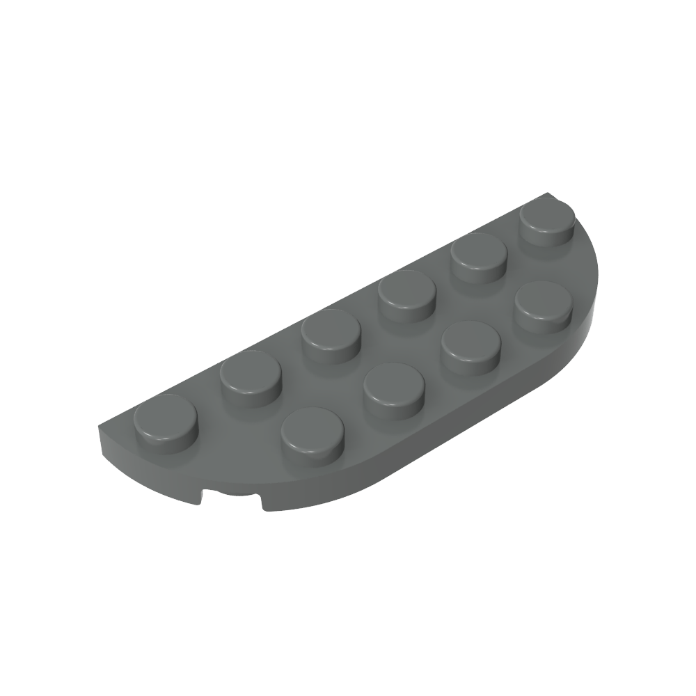 Plato Esquina Redonda 2 x 6 Doble-MyGobricksEs