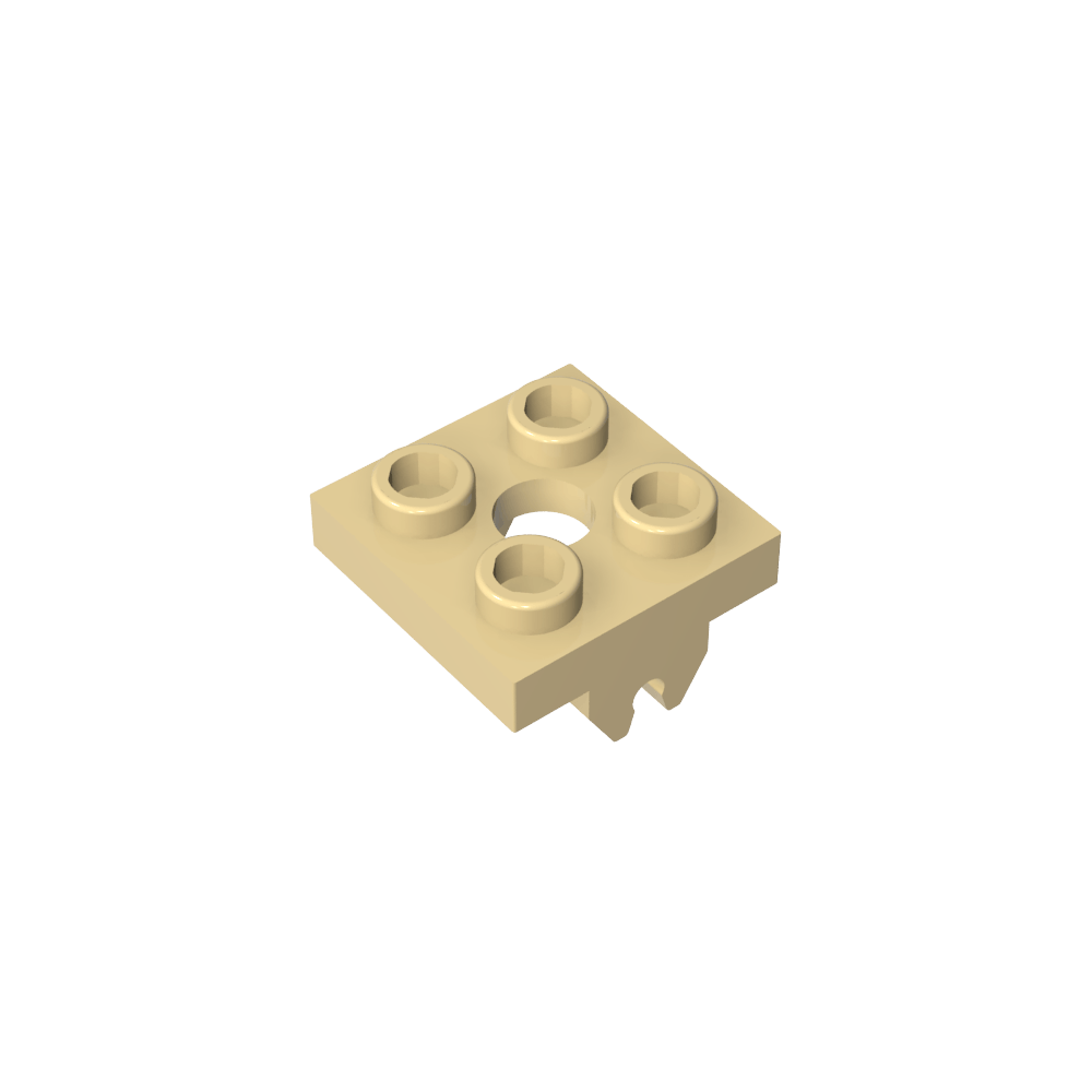 Placa portaimán 2 x 2 inferior-MyGobricksEs