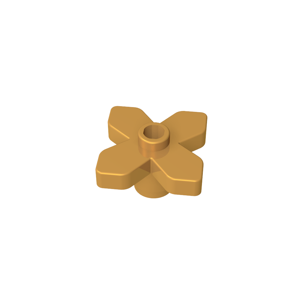 Planta, Flor 2 x 2 Hojas - Angular-MyGobricksEs