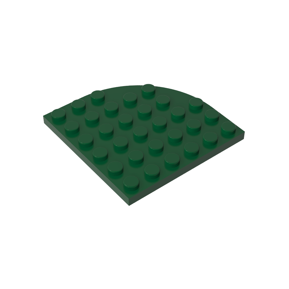 Placa de esquina redonda 6 x 6-MyGobricksEs