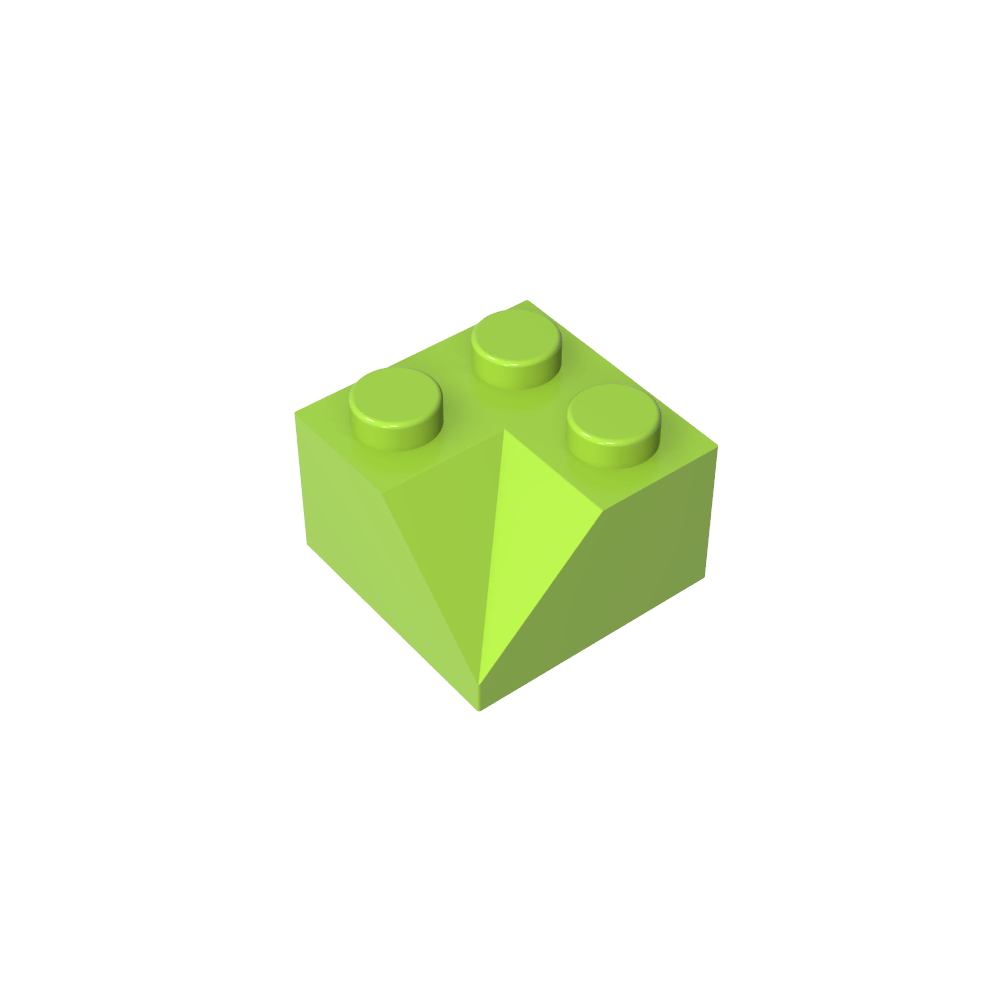 Pendiente 45° 2 x 2 Doble Cóncava-MyGobricksEs