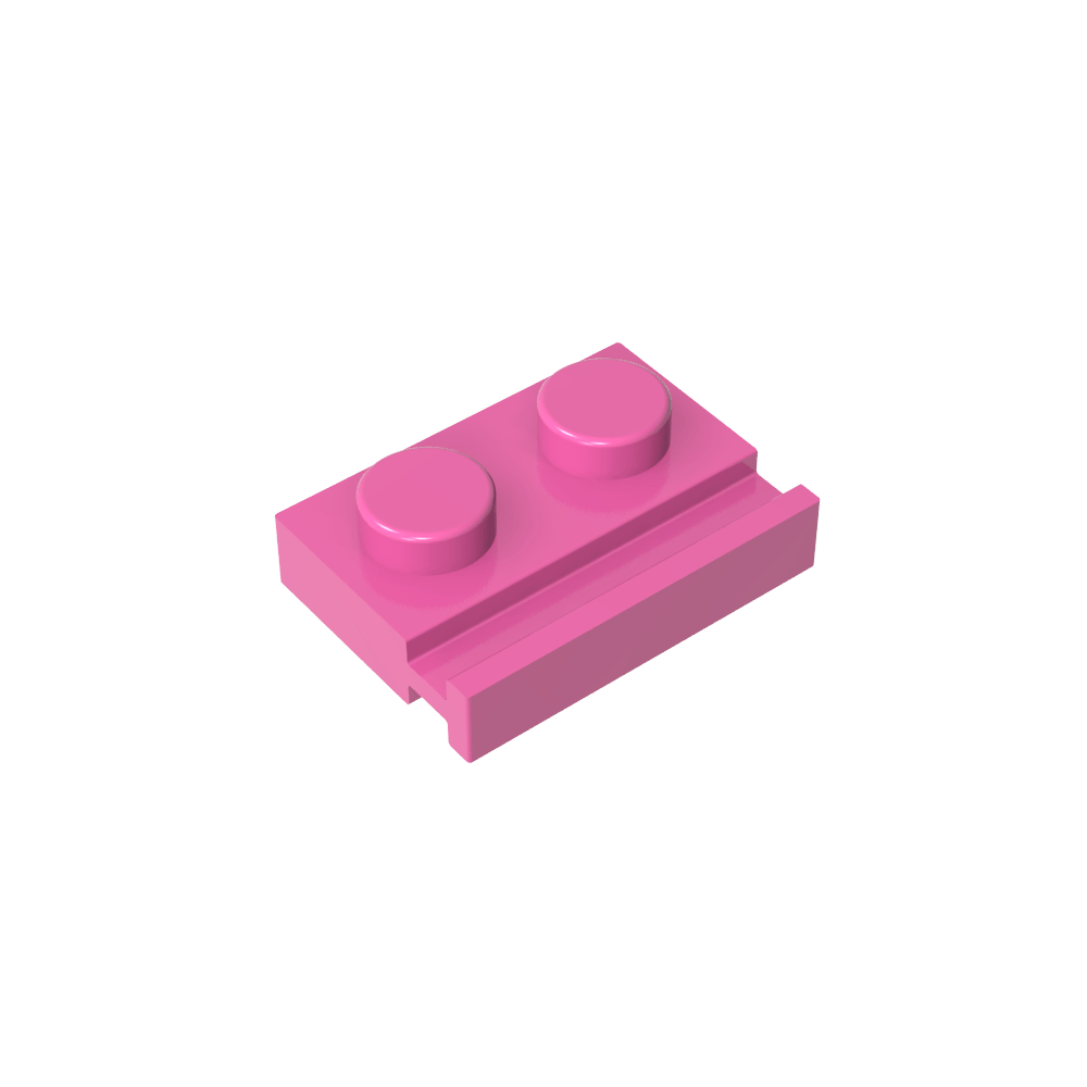 Placa Especial 1 x 2 con Riel para Puerta-MyGobricksEs