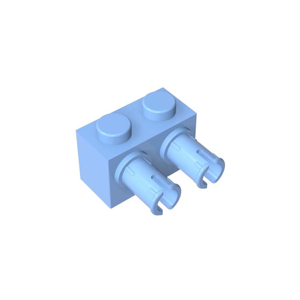Ladrillo Especial 1 x 2 con 2 Pines-MyGobricksEs