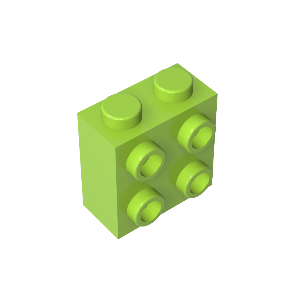 Ladrillo especial 1 x 2 x 1 2/3 con cuatro montantes en un lado-MyGobricksEs