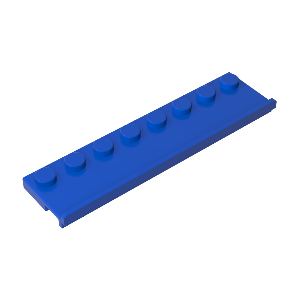 Placa especial 2 x 8 con riel para puerta-MyGobricksEs