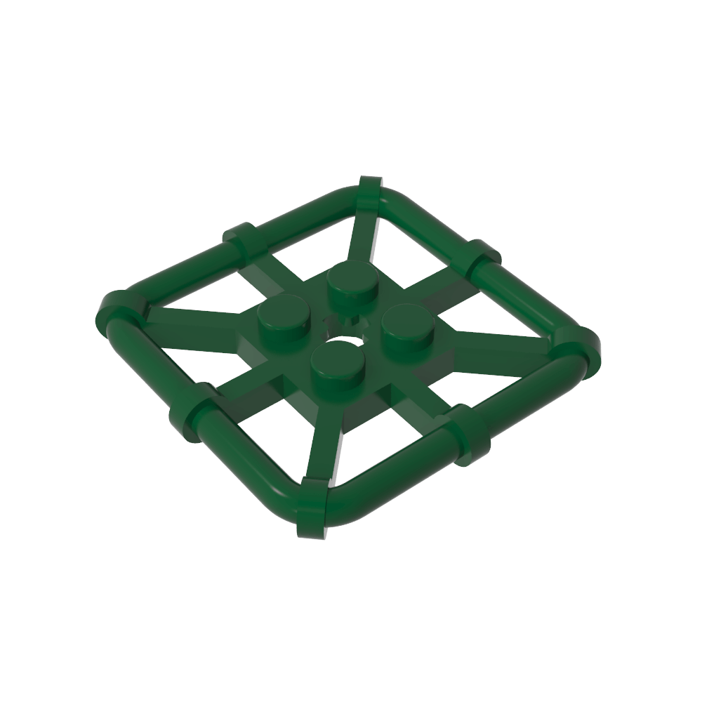 30094 Placa Especial 2 x 2 con Marco de Barra Cuadrado-MyGobricksEs