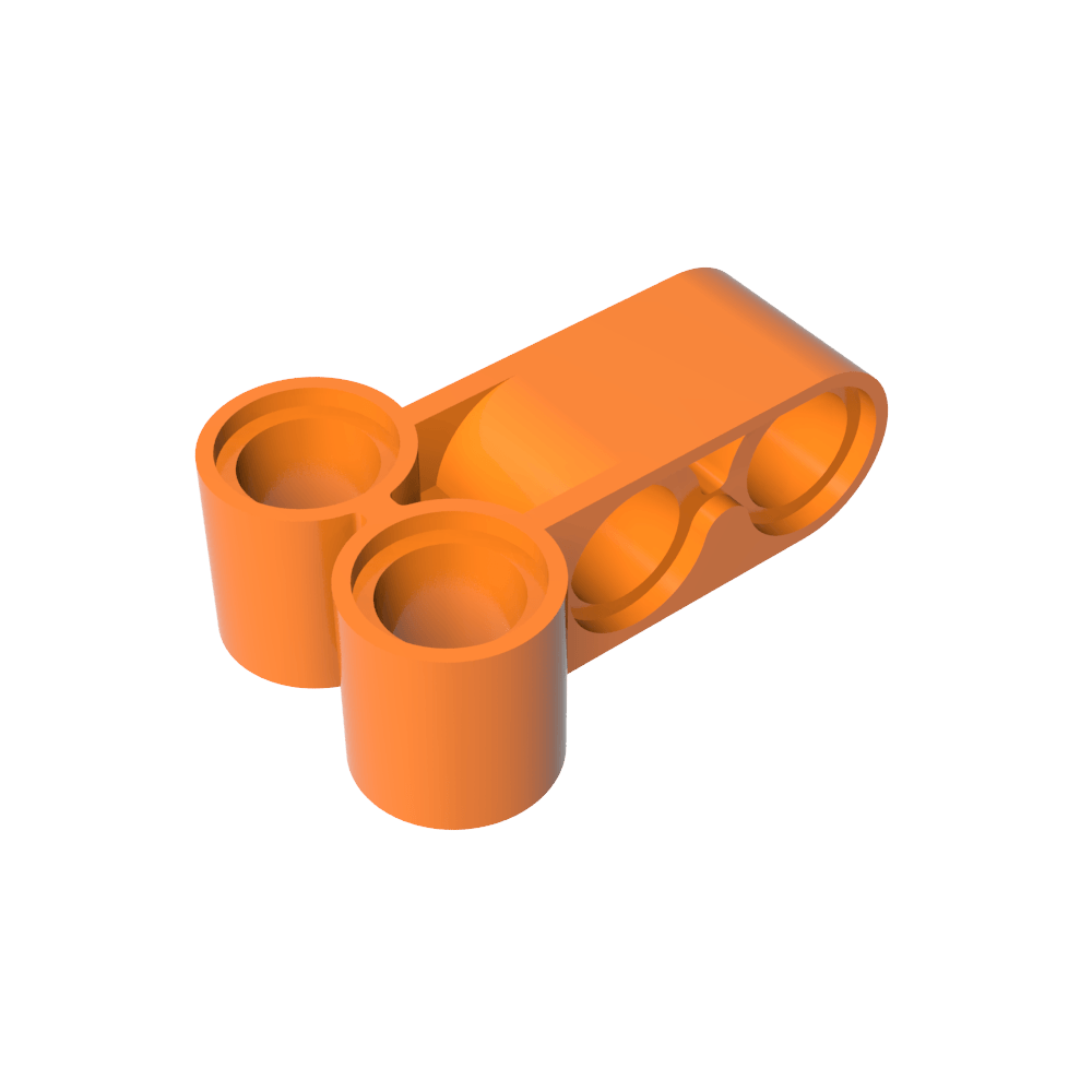 Conector de pin técnico perpendicular largo-MyGobricksEs