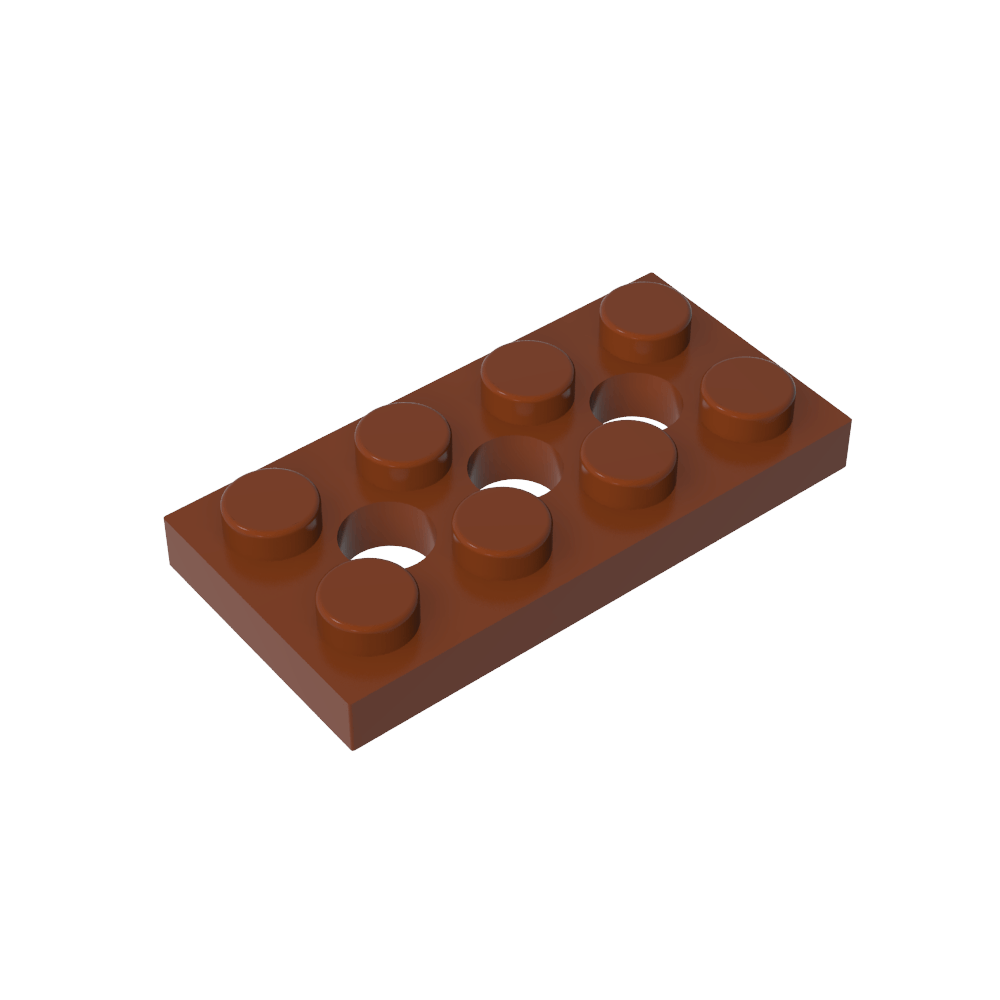 Placa técnica 2 x 4 [3 agujeros]-MyGobricksEs