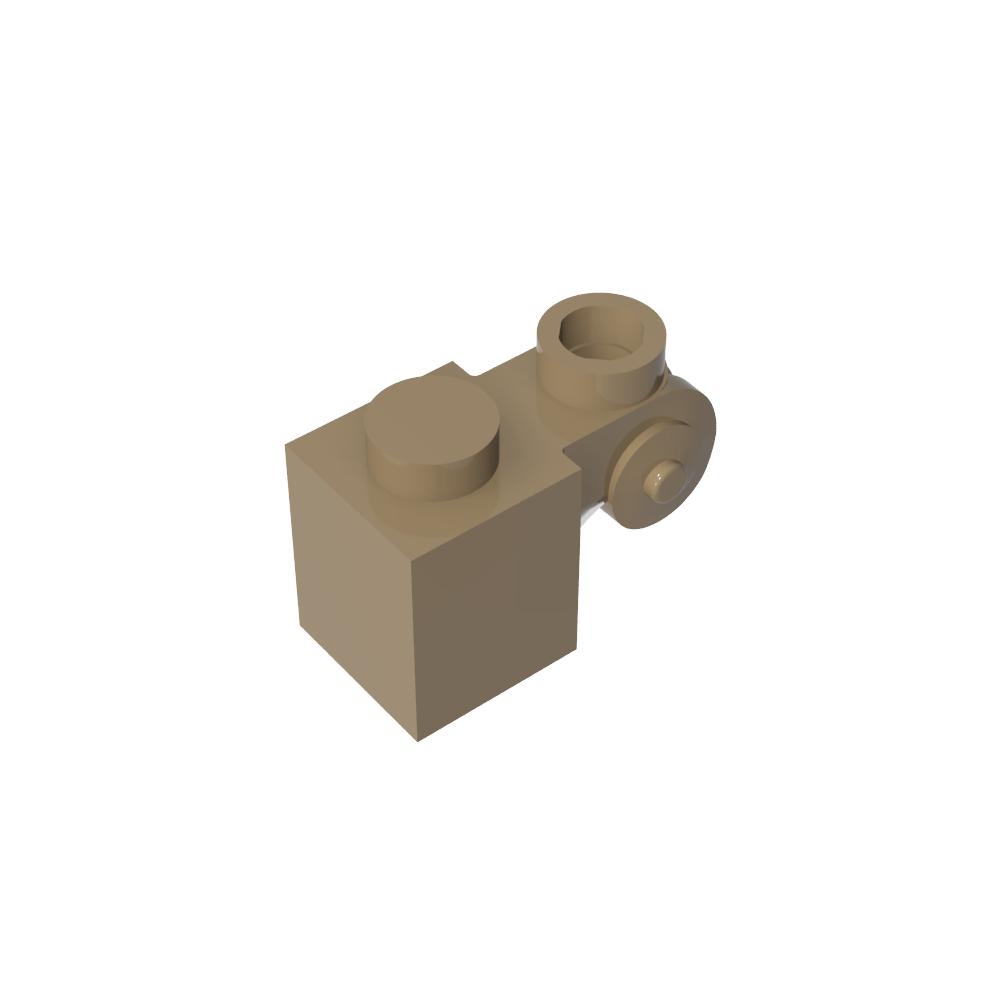 Ladrillo Especial 1 x 1 con Pergamino con Perno Abierto-MyGobricksEs