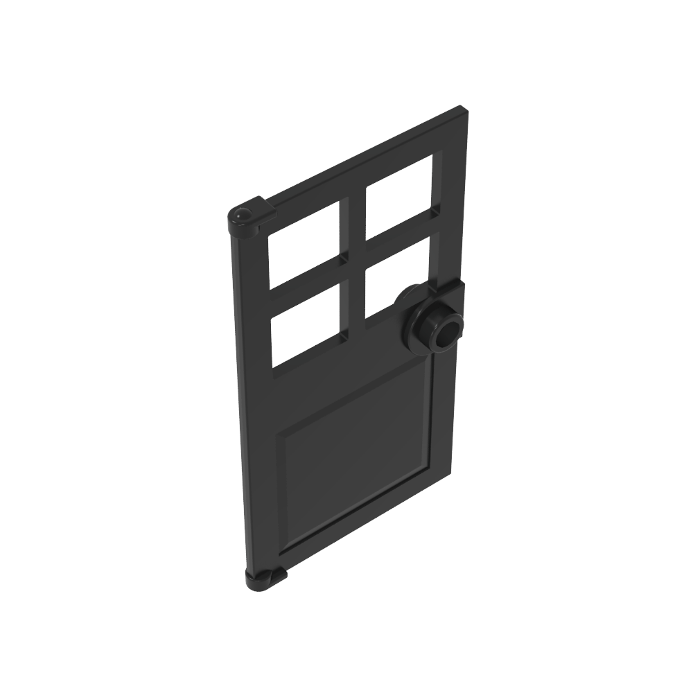 Puerta 1 x 4 x 6 con 4 paneles y manija de perno-MyGobricksEs