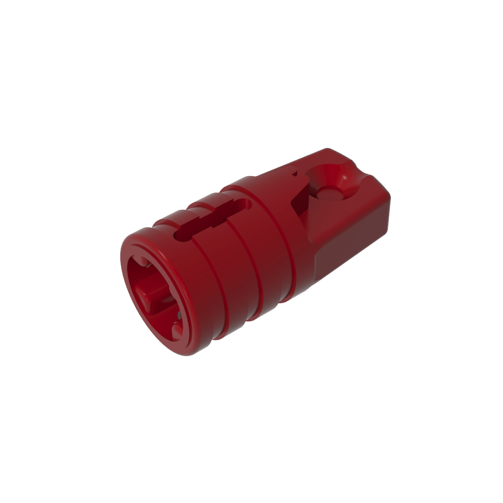 Cilindro de bisagra 1 x 2 con bloqueo con 1 dedo y orificio para eje en los extremos-MyGobricksEs