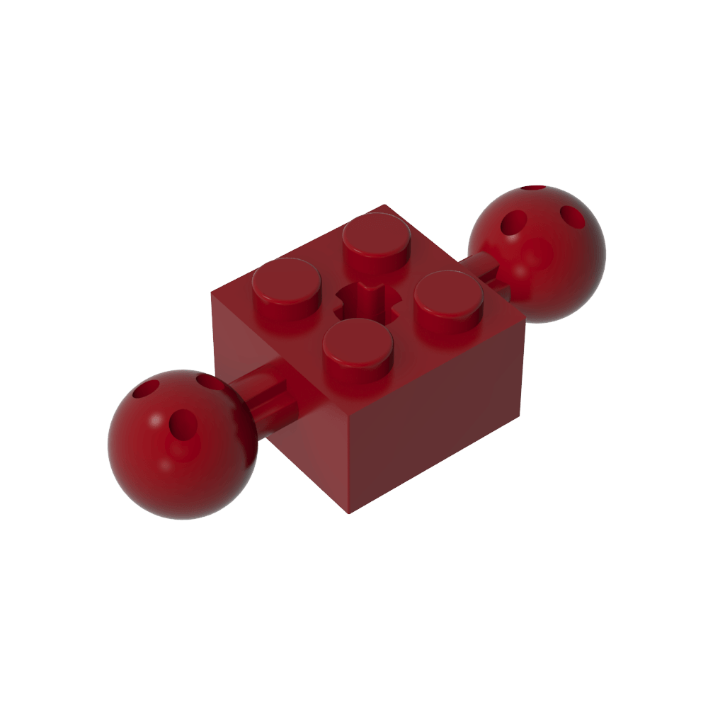 Technic Brick Special 2 x 2 con bolas de 10,2 mm con agujeros y agujero para eje-MyGobricksEs
