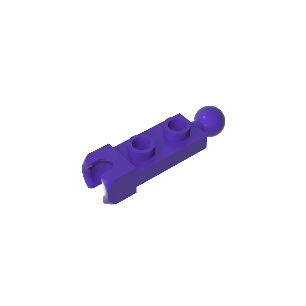Placa especial 1 x 2 con copa de extremo de 5,9 mm y bola de remolque-MyGobricksEs