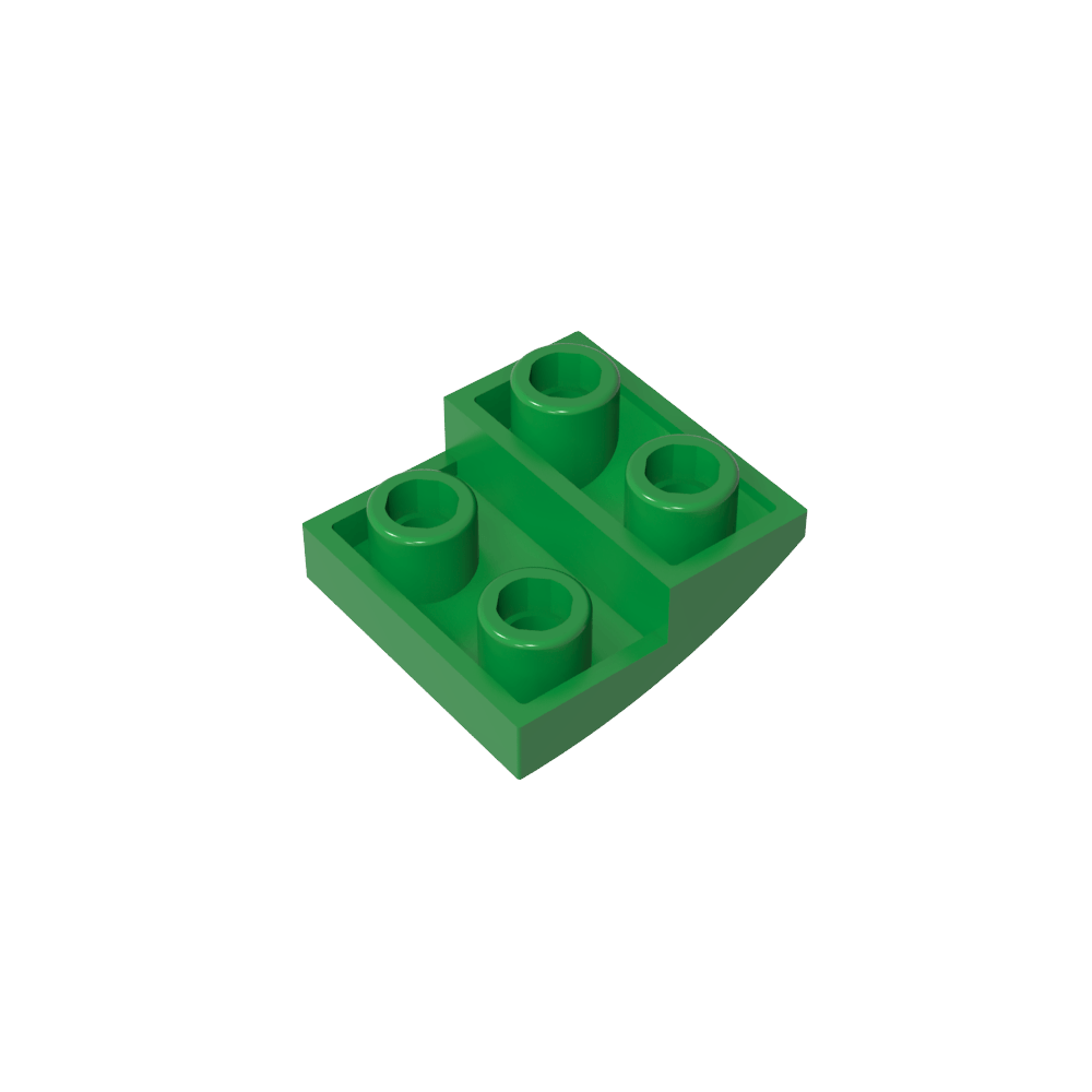 Pendiente Curva 2 x 2 Invertida-MyGobricksEs