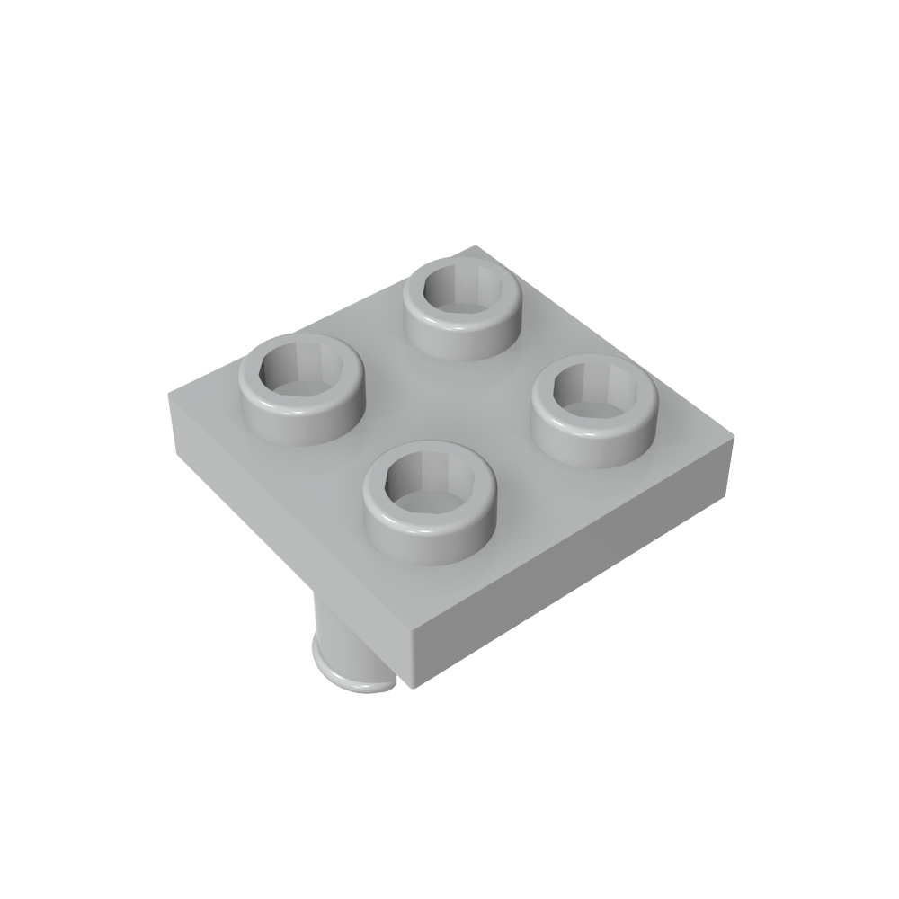Placa 2 x 2 con 2 pines-MyGobricksEs