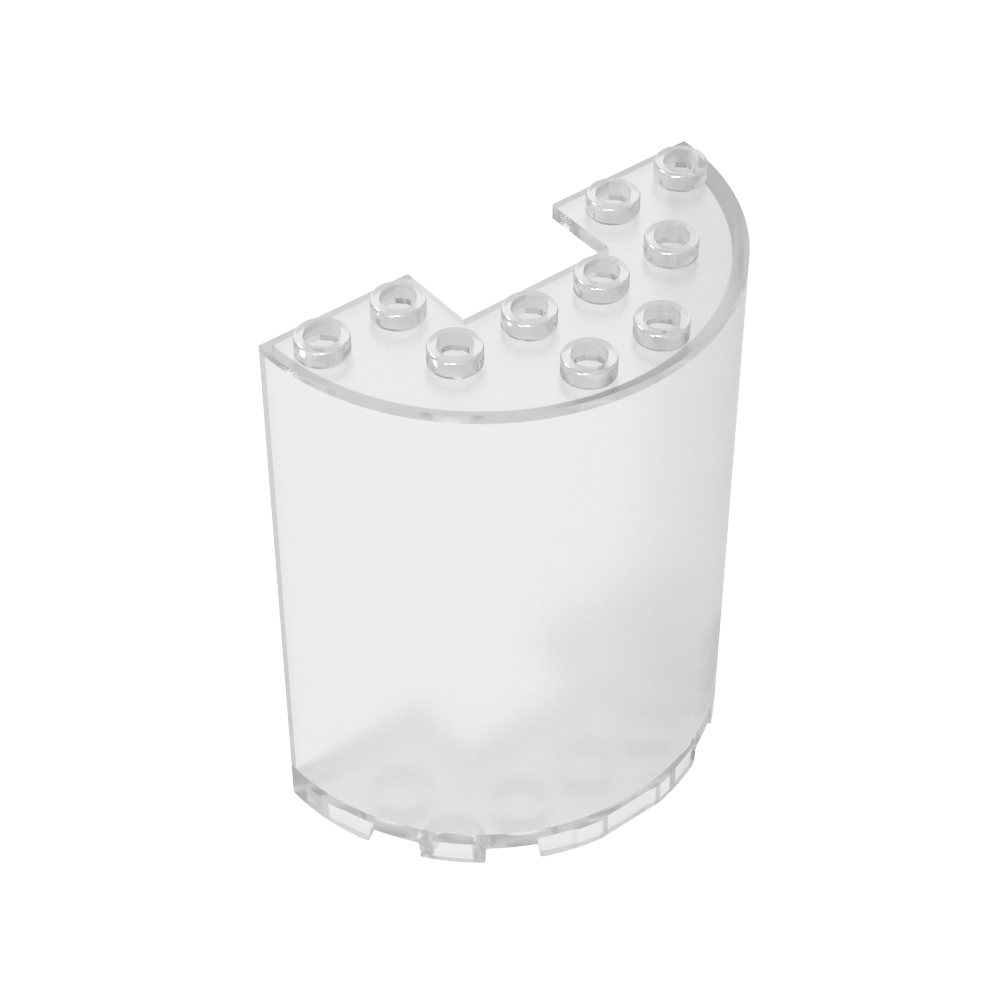 Cilindro medio de 3 x 6 x 6 con recorte de 1 x 2-MyGobricksEs