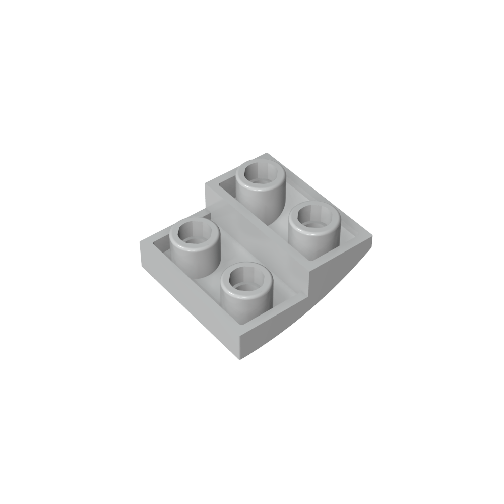 Pendiente Curva 2 x 2 Invertida-MyGobricksEs