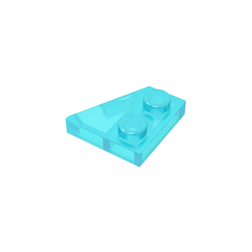 Placa de cuña 2 x 2 izquierda-MyGobricksEs