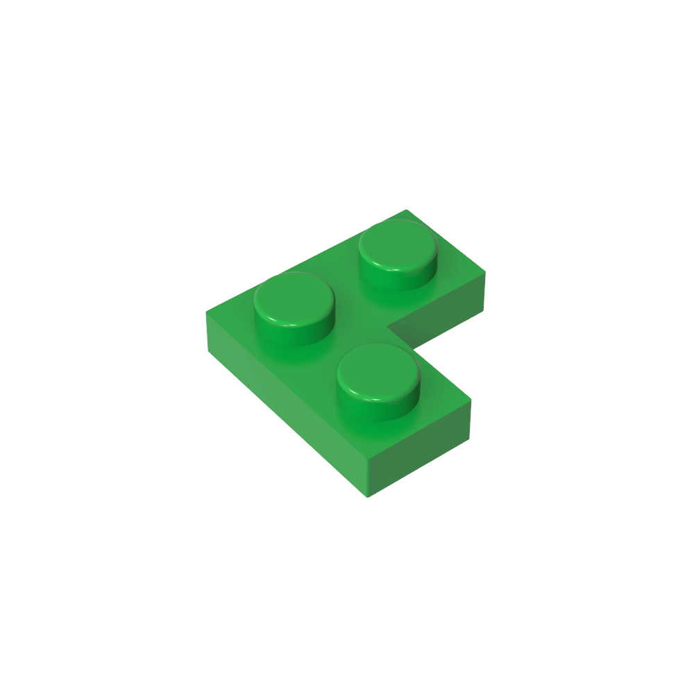 Placa 2 x 2 Esquina-MyGobricksEs