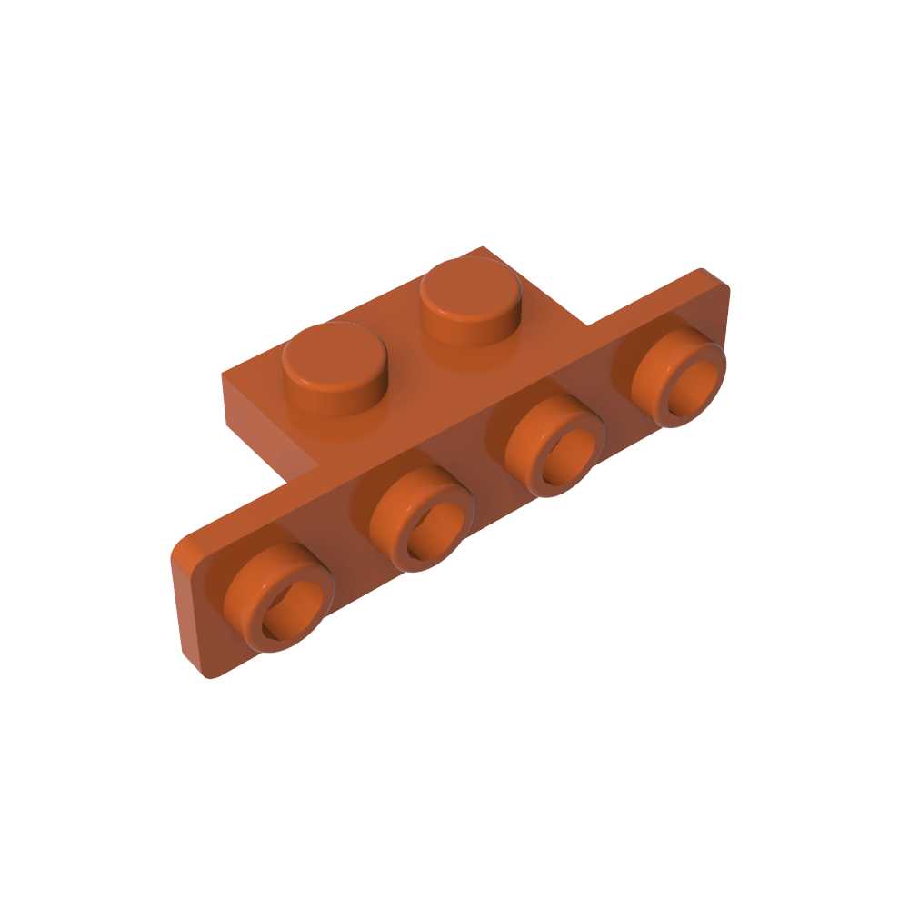 Soporte 1 x 2 - 1 x 4 [Esquinas redondeadas]-MyGobricksEs