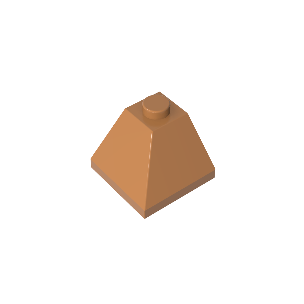 Pendiente 45° 2 x 2 Doble Convexa-MyGobricksEs