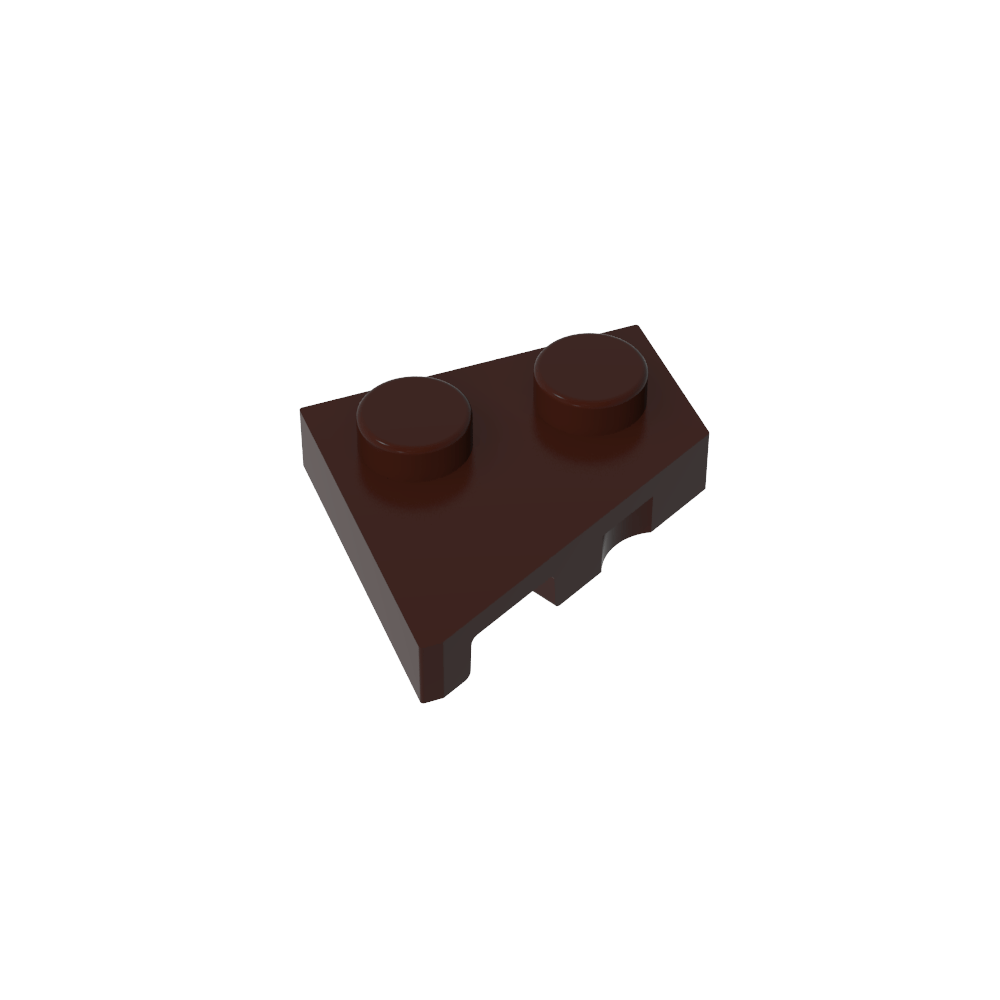 Placa de cuña 2 x 2 derecha-MyGobricksEs