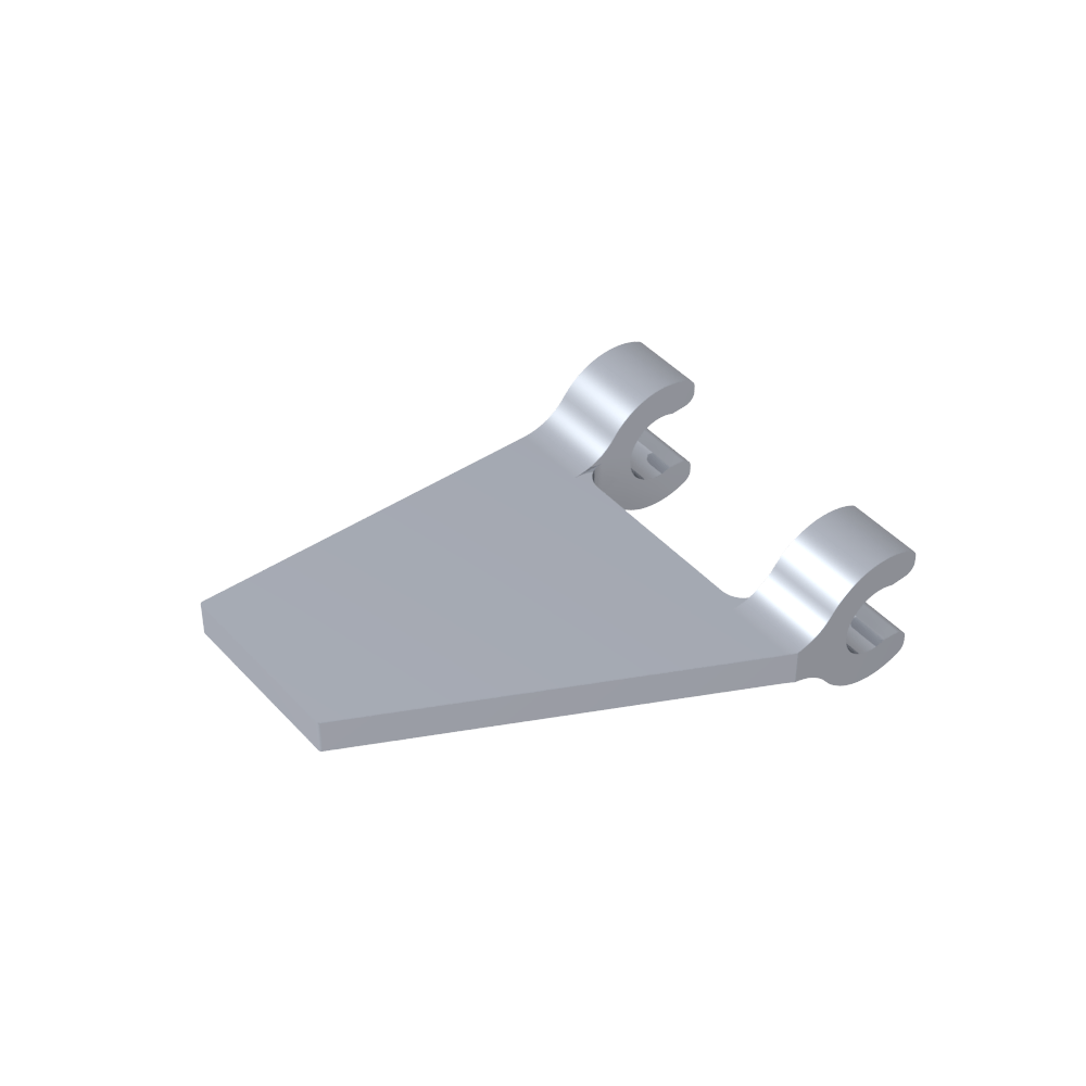Bandera trapezoidal 2 x 2 con 2 clips [clips en U gruesos]-MyGobricksEs