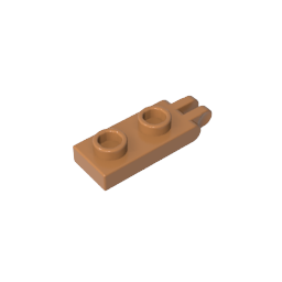 Placa de bisagra 1 x 2 con 2 dedos y pernos huecos-MyGobricksEs