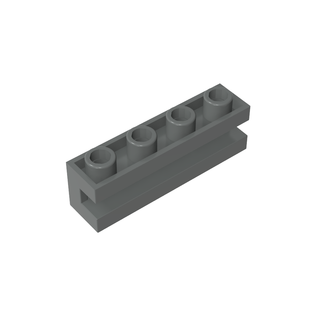 Ladrillo Especial 1 x 4 con Ranura-MyGobricksEs
