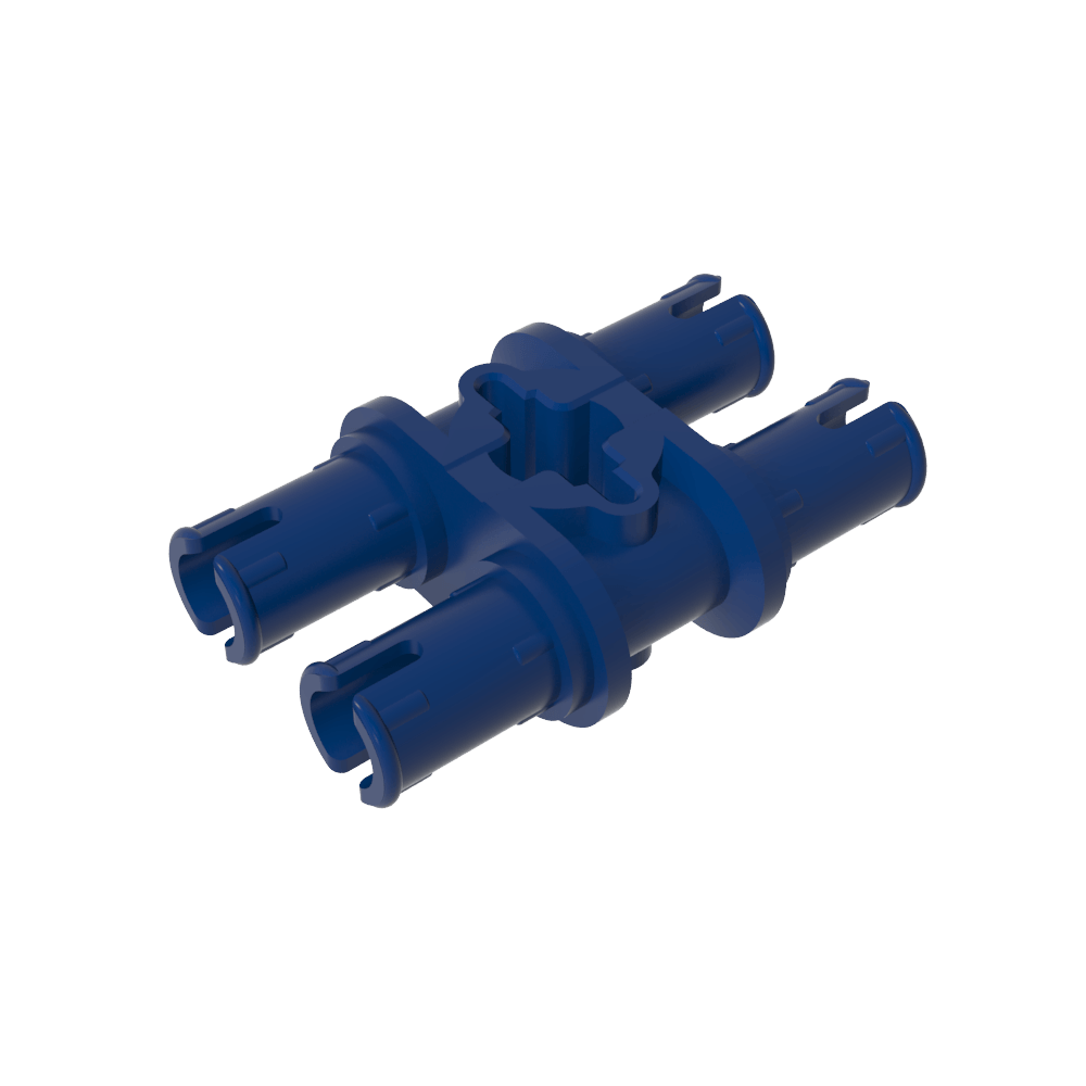 Pasador doble técnico con orificio para eje-MyGobricksEs