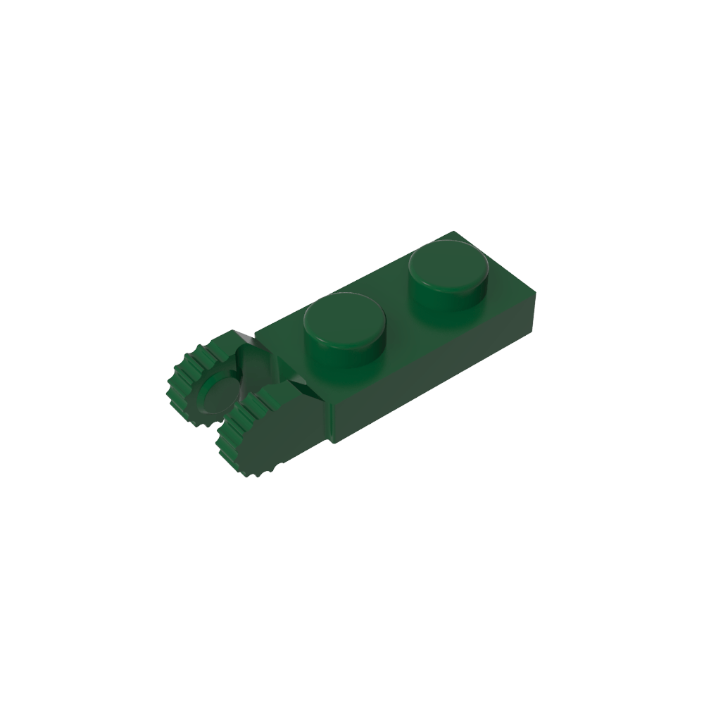 Placa de bisagra 1 x 2 con bloqueo con 2 dedos en el extremo, con ranura-MyGobricksEs