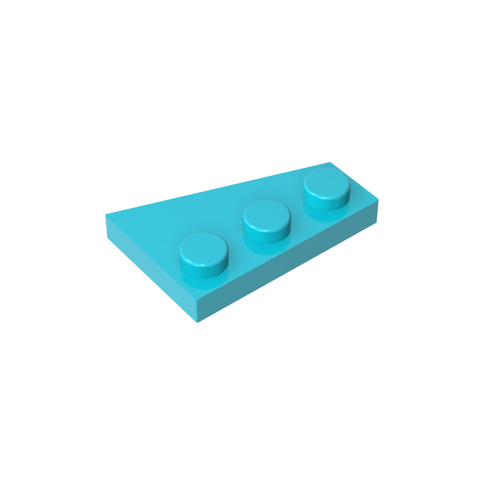 Placa de cuña 3 x 2 izquierda-MyGobricksEs