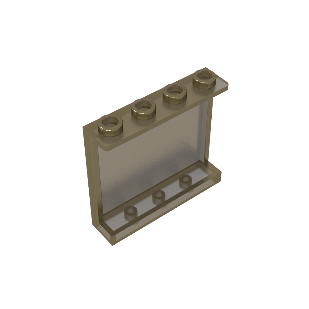 Panel 1 x 4 x 3 [Soportes laterales/Montantes huecos]-MyGobricksEs