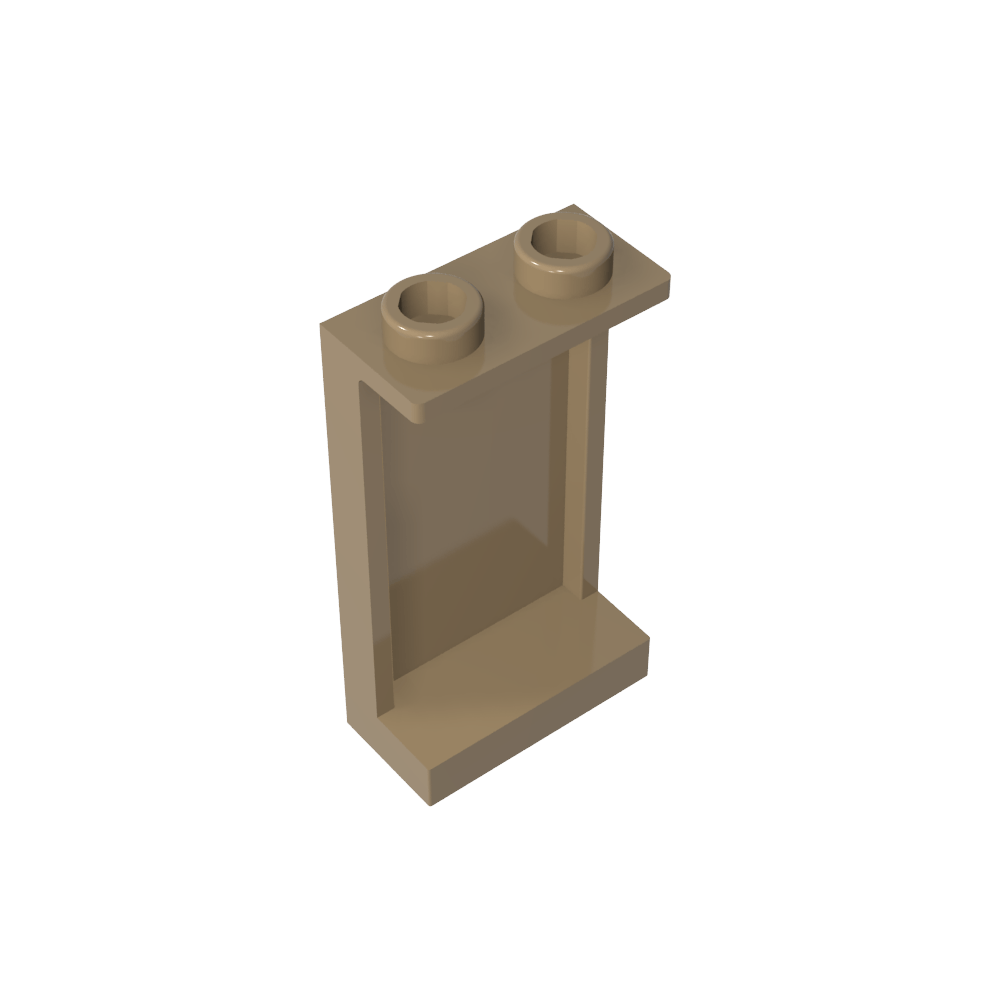 Panel 1 x 2 x 3 [Soportes laterales/Montantes huecos]-MyGobricksEs