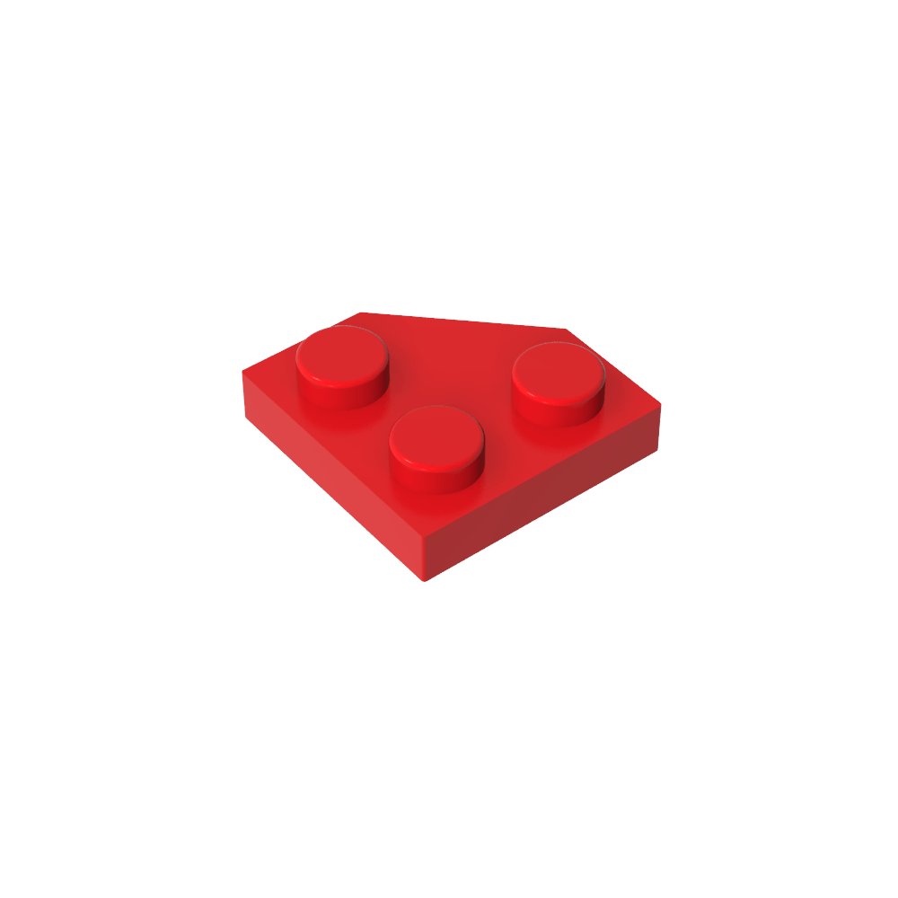 Placa de cuña de 2 x 2 con esquinas cortadas-MyGobricksEs