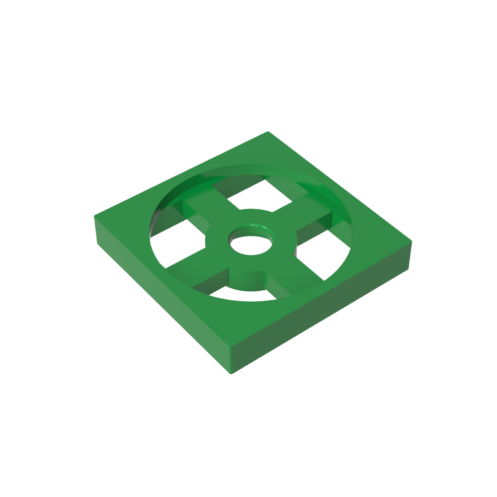 Plato Giratorio 2 x 2 Placa, Base-MyGobricksEs